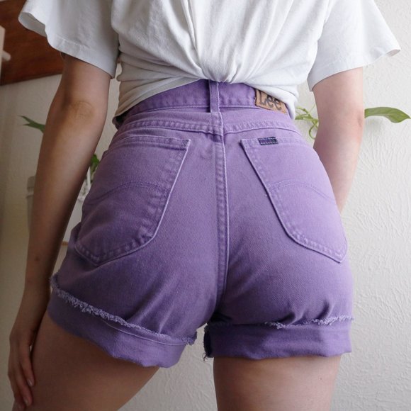 Vintage Pants - [lee] vintage 90s high rise denim mom shorts